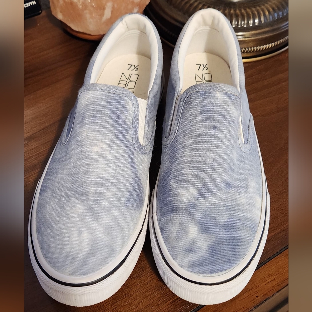 Blue Slip Ons